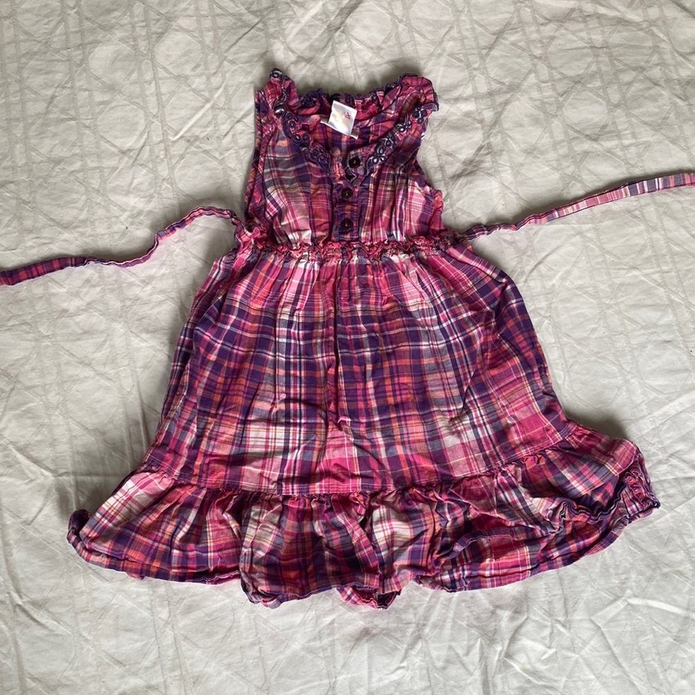 Purple and Pink summer dress plaid